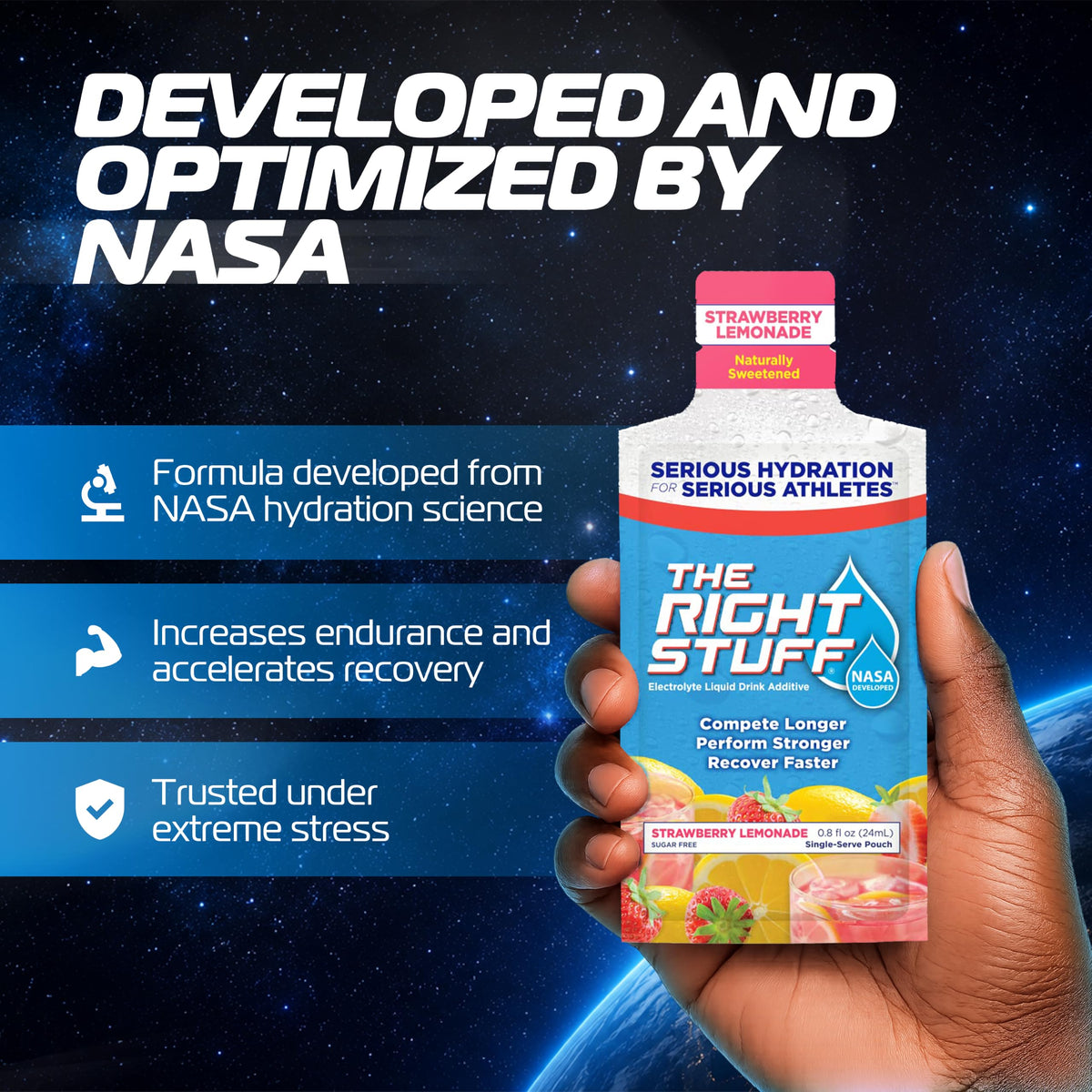 The Right Stuff electrolyte drink concentrate -10 Pouch Box