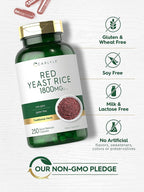Carlyle Red Yeast Rice Supplement 1800 mg - 250 Capsules - image 4