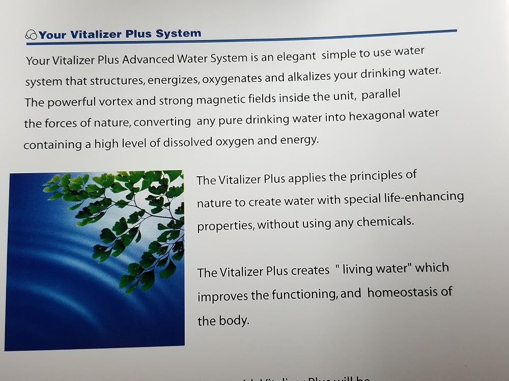Vitalizer Plus Hexagonal Oxygen Water Maker with 2 Mineral Cubes - image 3