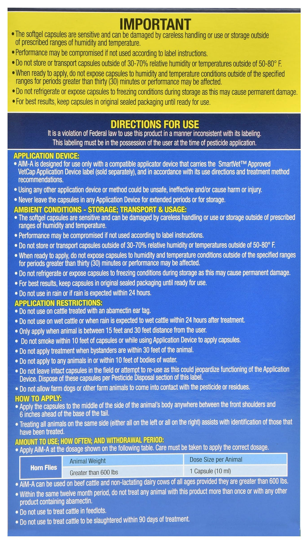 Agrilabs AiM-A Vet Caps Vitamin A - 30 Capsules - image 2