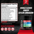 DEDICAD 11in1 Cloves Supplement with Ginger & Cinnamon - 60 Capsules - image 2
