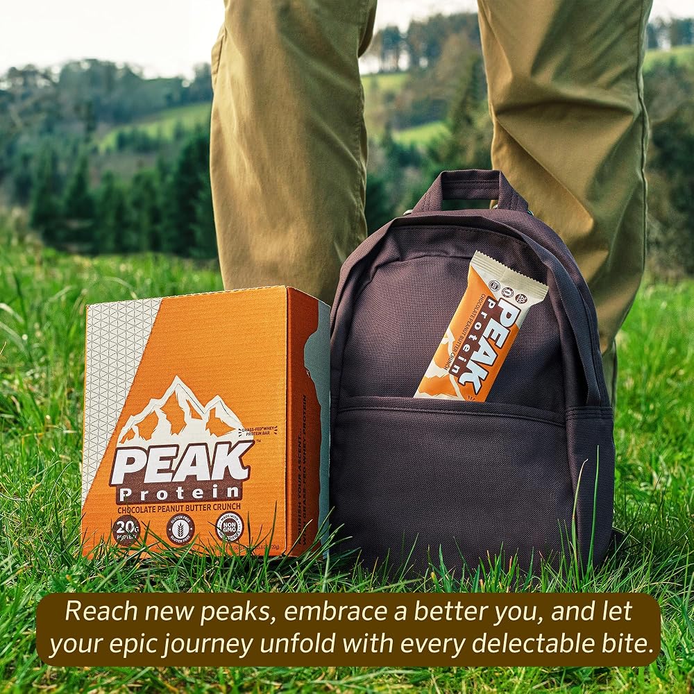PEAK PROTEIN BARS - Natural - Grass-Fed Whey - 20G Protein - Non-GMO