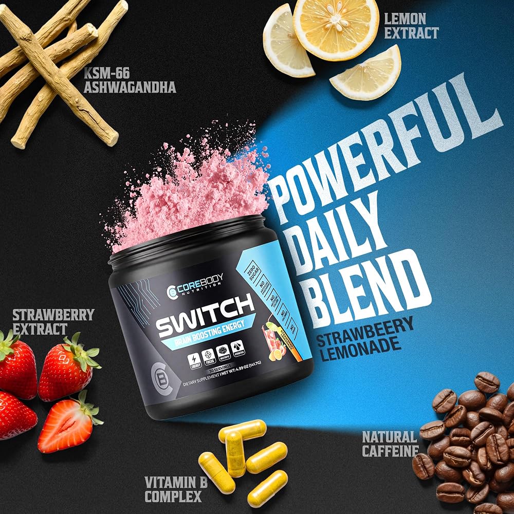 CoreBody Nutrition Switch Nootropic Powder for Memory and Focus - image 2
