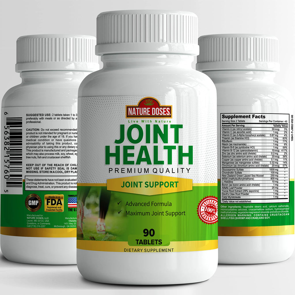 Nature Doses Joint Health Supplement - 90 Tablets - image 2