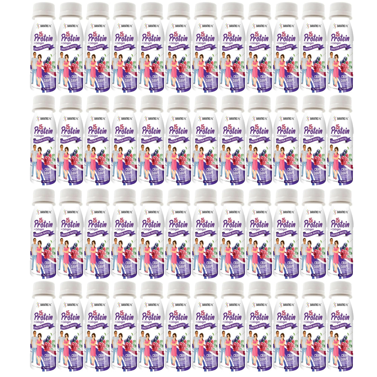 BariatricPal 15g Whey & Collagen Complete Protein Shots - 48 Pack