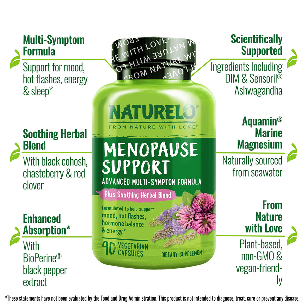 NATURELO Menopause Supplements with Black Cohosh - 90 Capsules - image 4