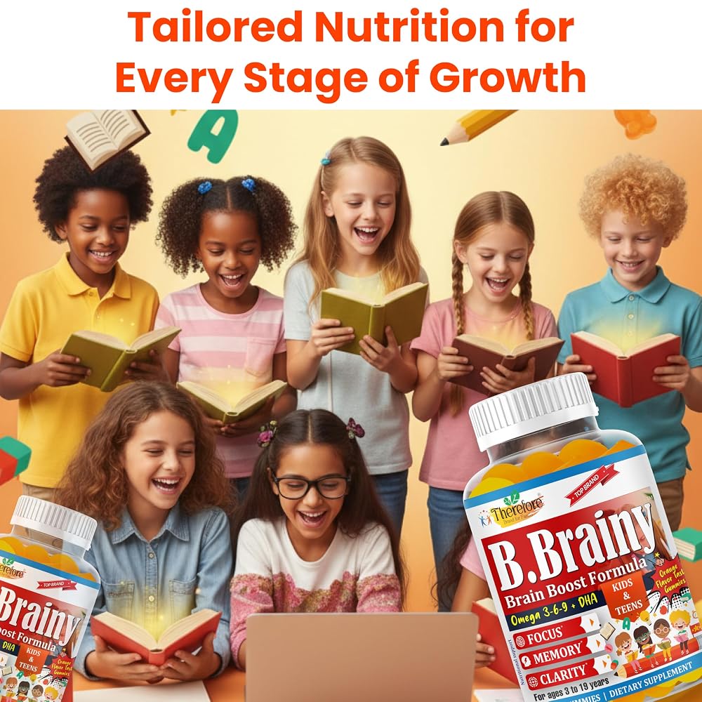 Therefore B.Brainy Focus Gummies for Kids & Teens - 60 Gummies - image 5