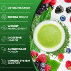 Total Tea Green Powder for Energy & Digestive Health - 30 Servings - image 2