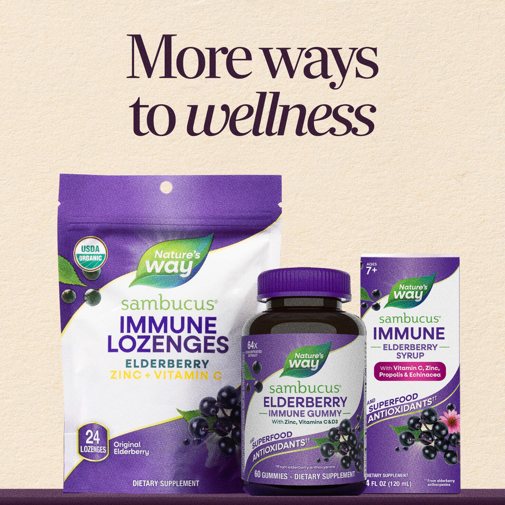 Nature's Way Sambucus Immune Elderberry Syrup with Vitamin C & Zinc - 8 Fl Oz - image 9
