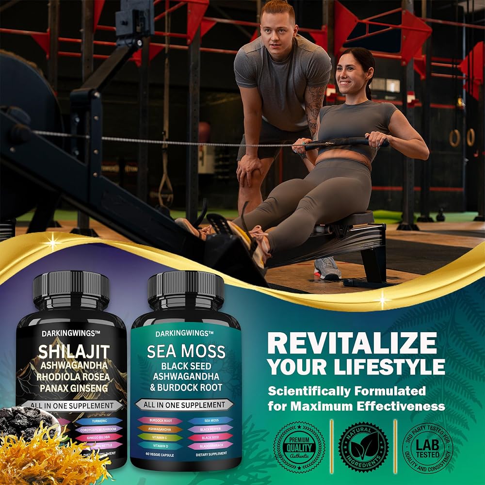 Darkingwings Shilajit and Sea Moss Combo - 120 Capsules - image 5