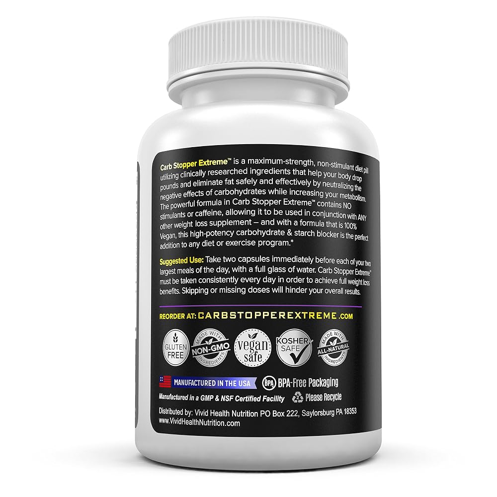 Carb Stopper Extreme White Kidney Bean Carb Blocker - 60 Capsules - image 5