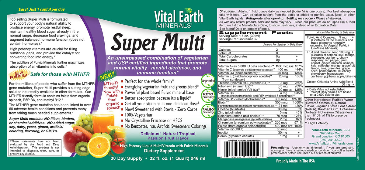 Vital Earth Minerals Keto Trio Bundle Liquid Vitamin - 3 x 32 fl. oz. - image 2