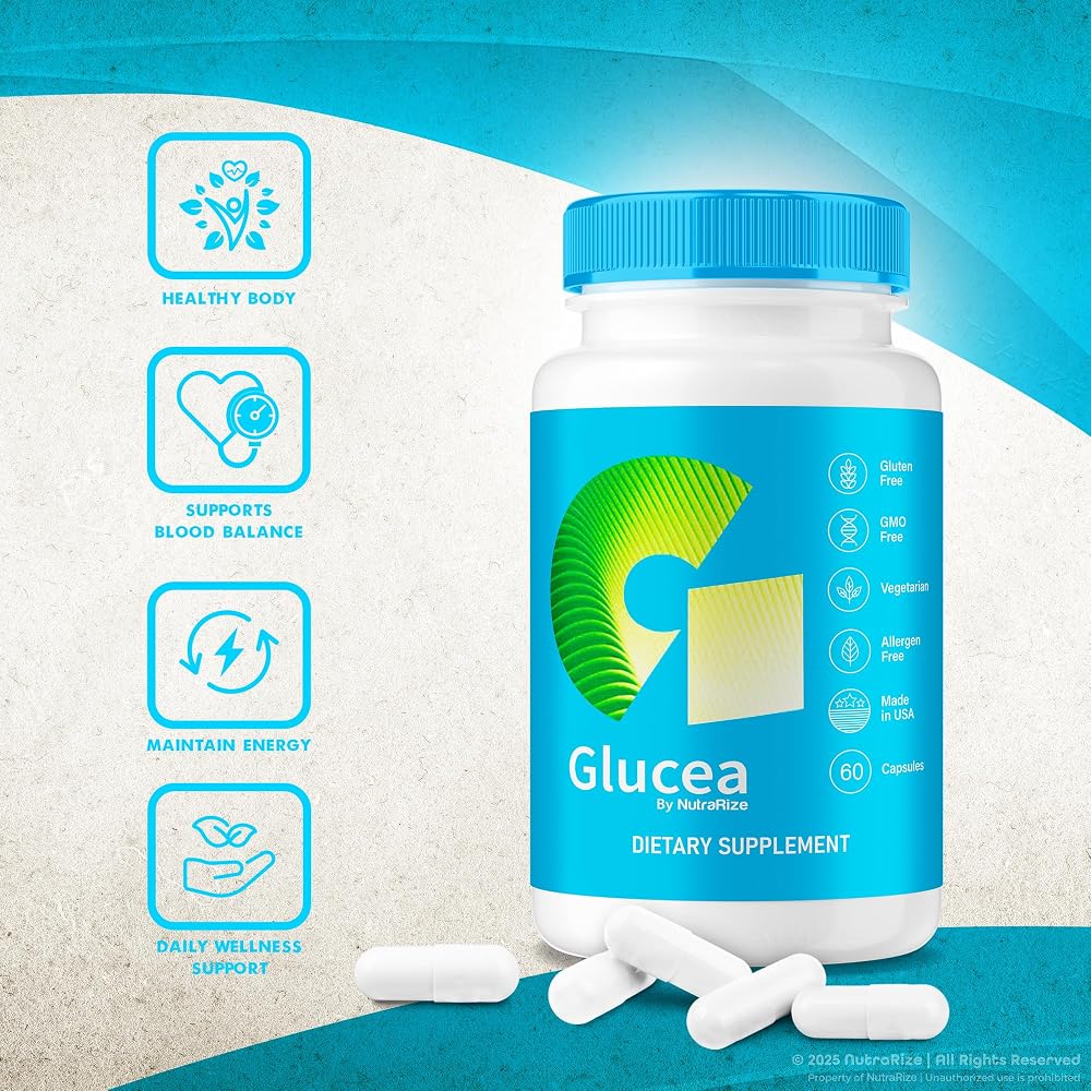 NutraRize Glucea All-Natural Supplement - 60 Capsules - image 5