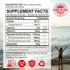NANOWELL Omega-3 Fish Oil 1714mg, Astaxanthin & Vitamin E, 60ct