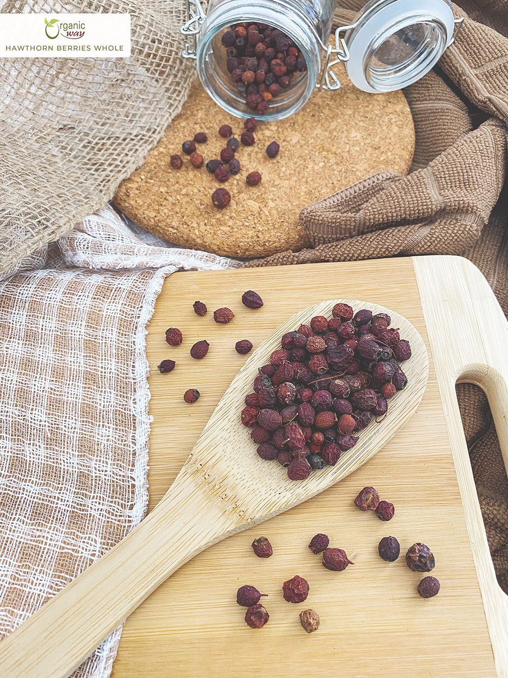 Organic Way Hawthorn Berries Fruit - Origin - Albania