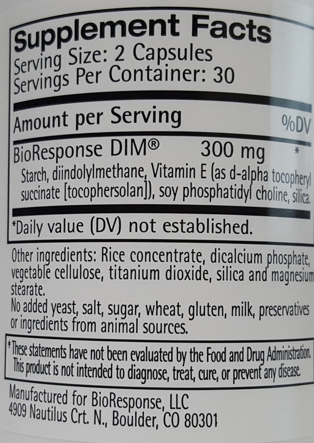BioResponse DIM 150 mg Estrogen Metabolism Support - 180 Capsules - image 2