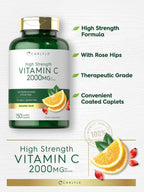 Carlyle Vitamin C 2000mg with Rose Hips - 150 Caplets - image 3