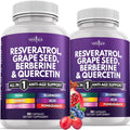 NEW AGE Resveratrol Polyphenol Supplement - 120 Capsules
