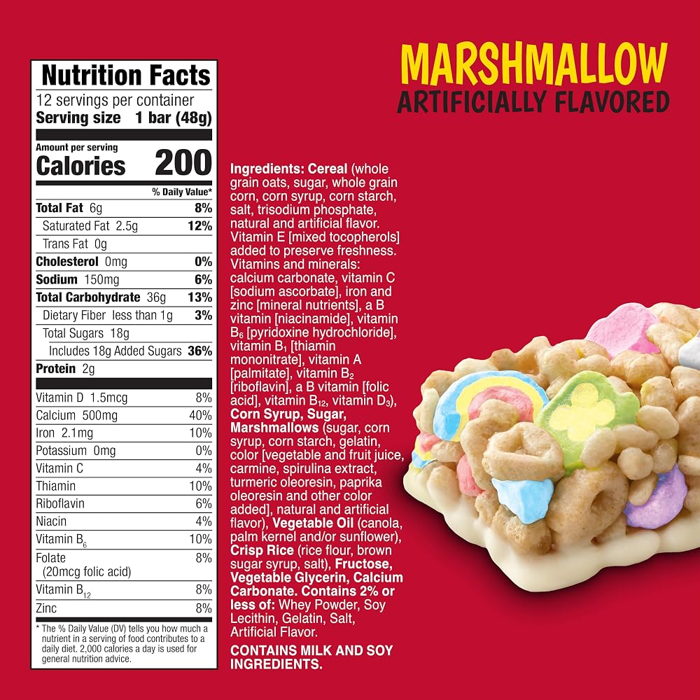 Lucky Charms King Size Treat Bars, 96 Ct, 10.2 lb Case - image 2