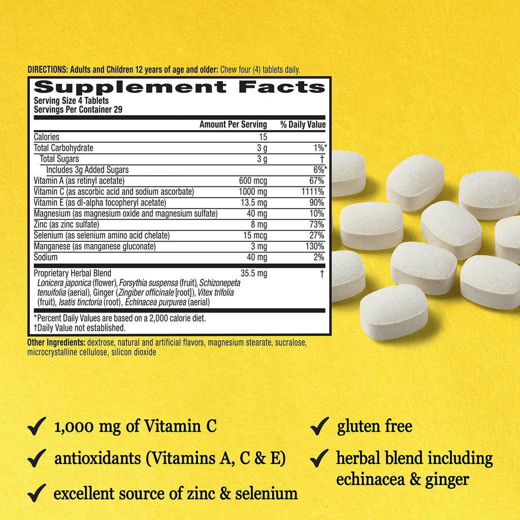 Airborne Elderberry + Zinc & Vitamin C Effervescent Tablets