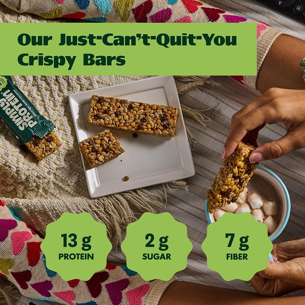 Simply Protein Dark Chocolate Almond Crispy Bars - 24 Bars - image 3