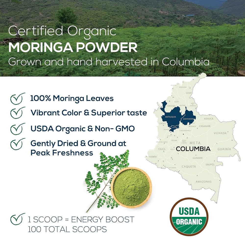 One Farm by WAAYB Organic Moringa Powder - 7 oz (200 g) - image 2