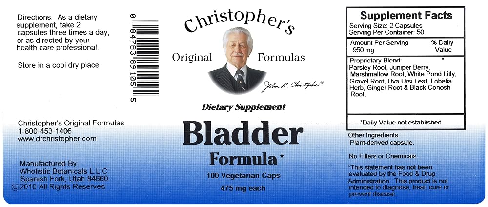 Christopher's Original Formulas Bladder Formula Urinary Support - 100 Capsules - image 2