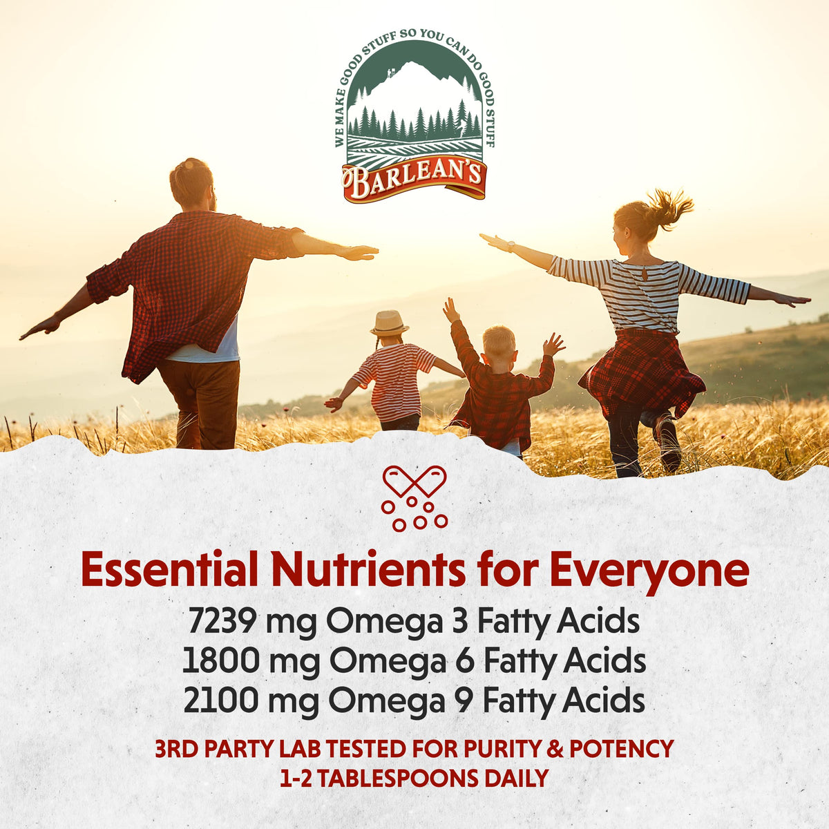 Barlean's High Lignan Flaxseed Oil, ALA Omega-3, USDA Organic, Vegan
