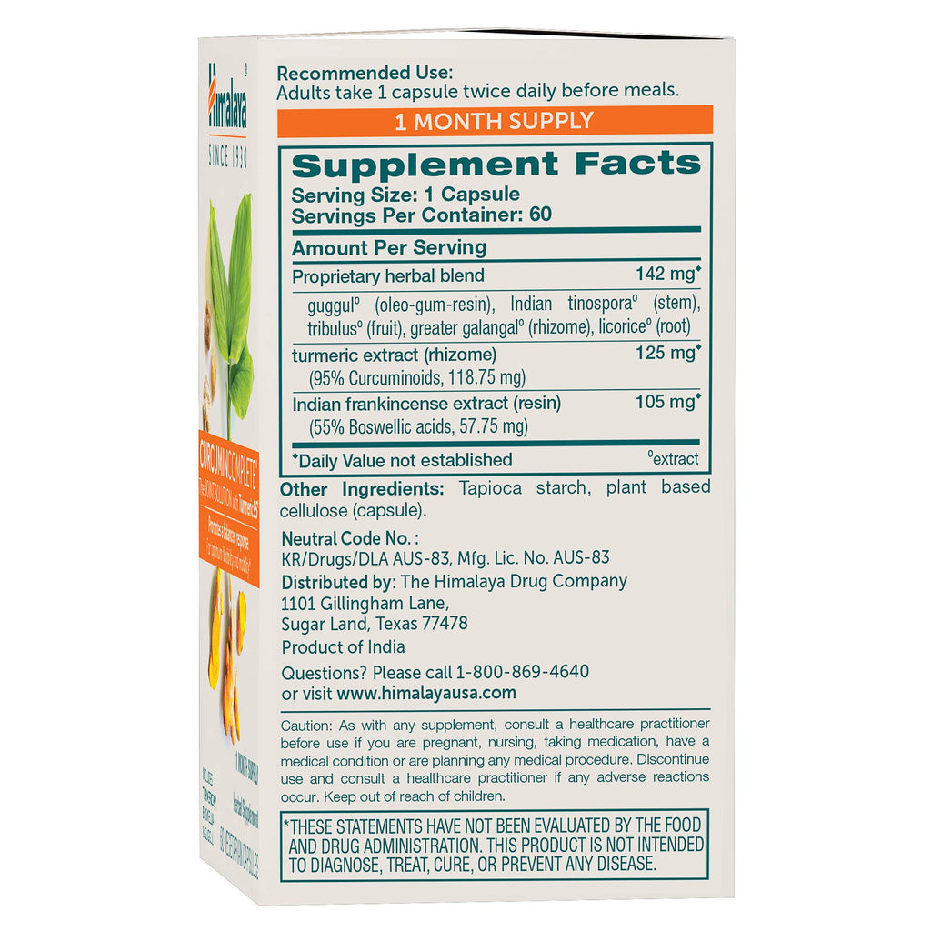 Himalaya Curcumin Complete Joint Support Supplement