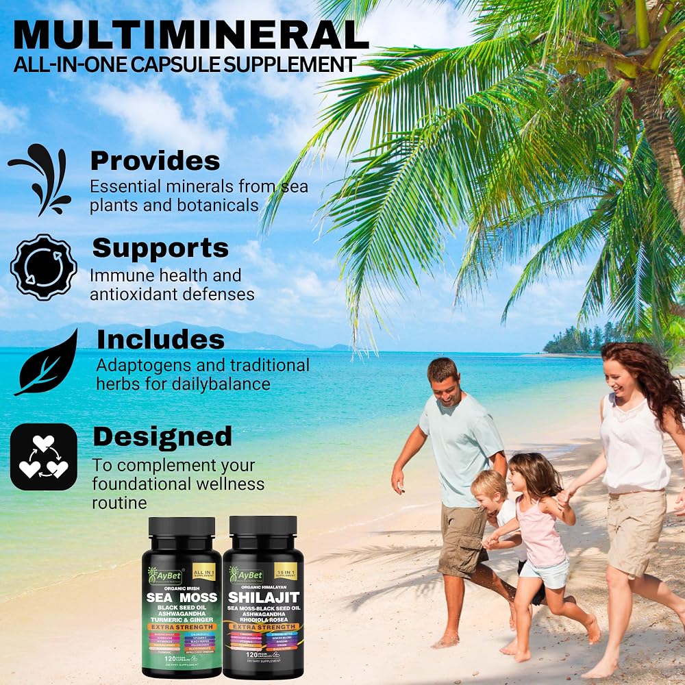 AyBet Sea Moss Shilajit Combo Bundle