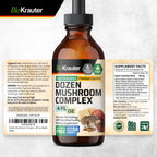 BIO KRAUTER 12-in-1 Mushroom Supplement for Immune Support - 4 Fl Oz - image 9