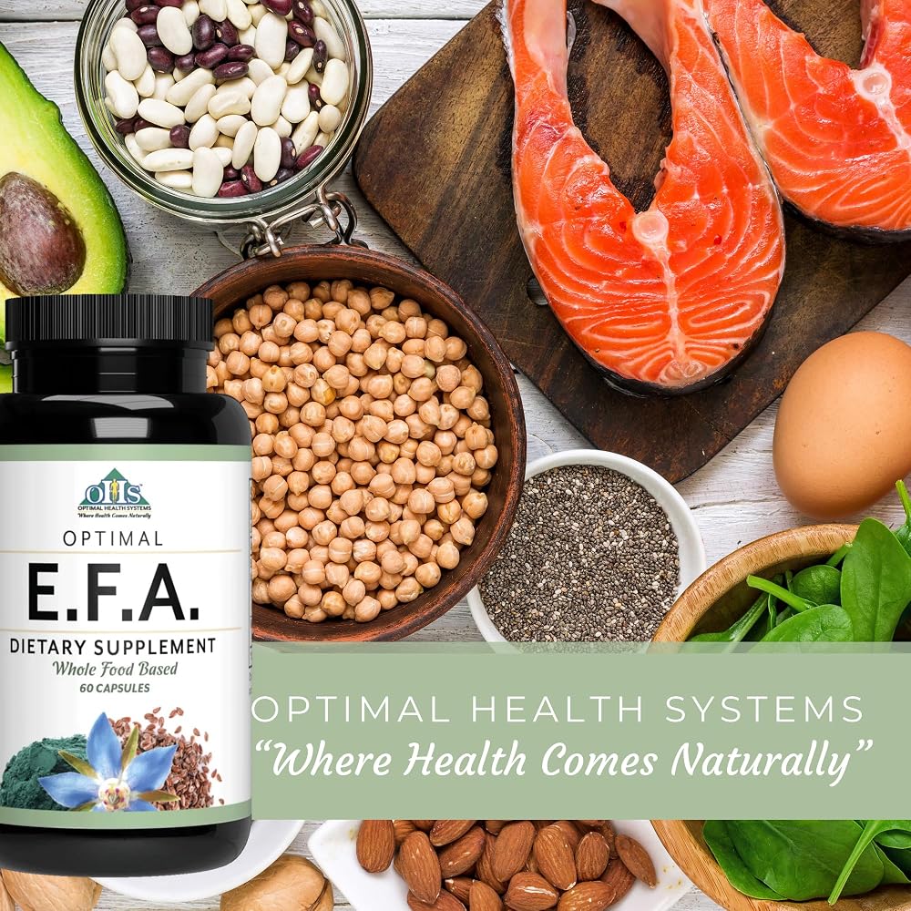 Optimal Health Systems EFA Plant-Based Essential Fatty Acids - 60 Capsules - image 7