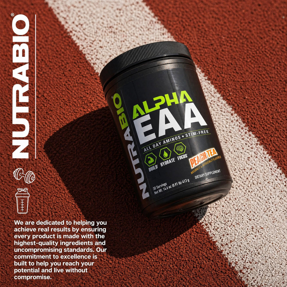 NutraBio Alpha EAA Essential Amino Acids Powder - 30 Servings - image 7