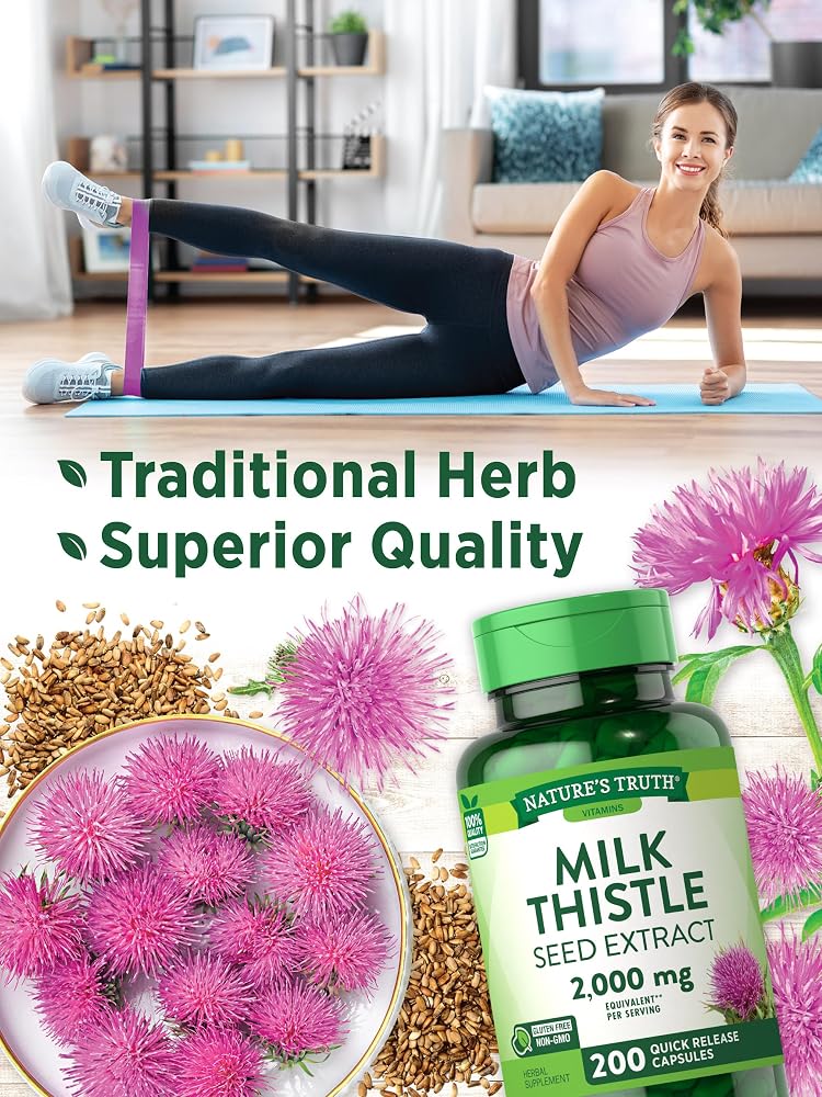 Nature's Truth Milk Thistle Supplement - 200 Capsules - image 3