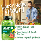 NATURELO Multivitamin for Men - One Daily, 120 Vegetarian Capsules
