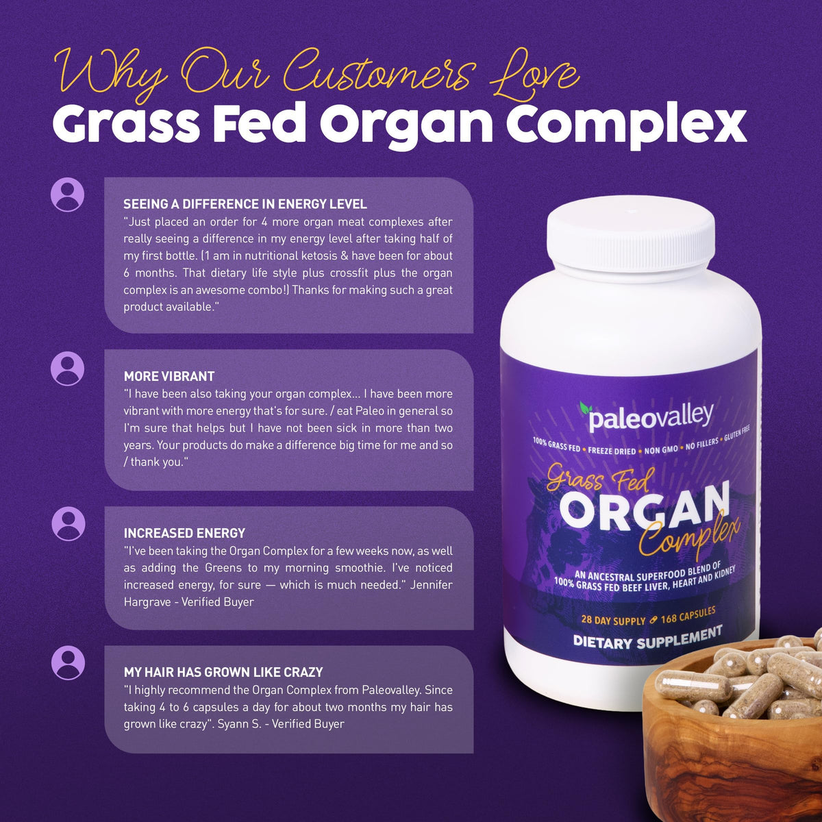 Paleovalley 100% Grass Fed Organ Complex - 168 Capsules - image 6