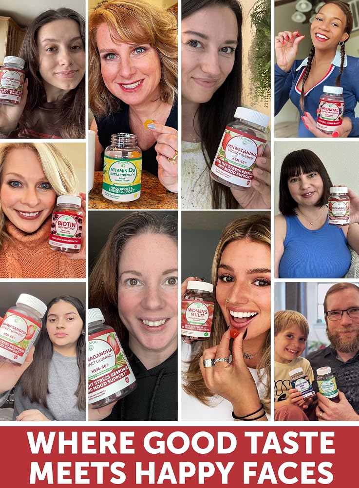 Lunakai USA Made KSM-66 Ashwagandha Gummies for Women & Men