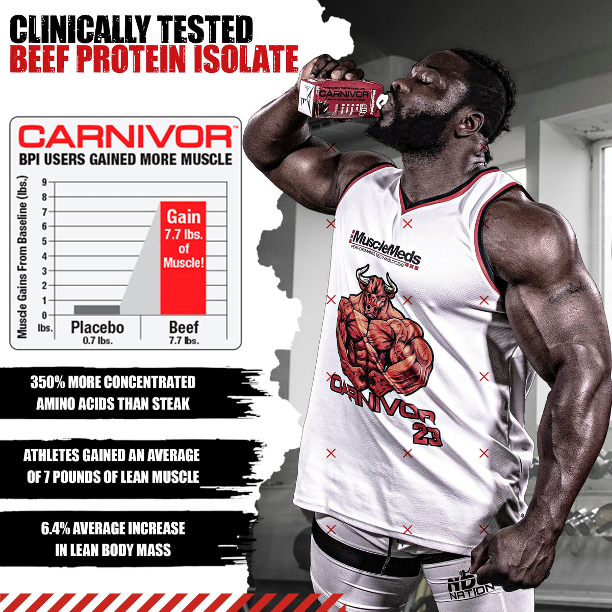 MuscleMeds Carnivor RTD Beef Protein Isolate Shake - 12 Fl Oz - image 5