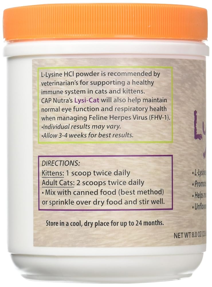 CAP Nutra Lysi-Cat L-Lysine Powder for Cats - 8 oz - image 2