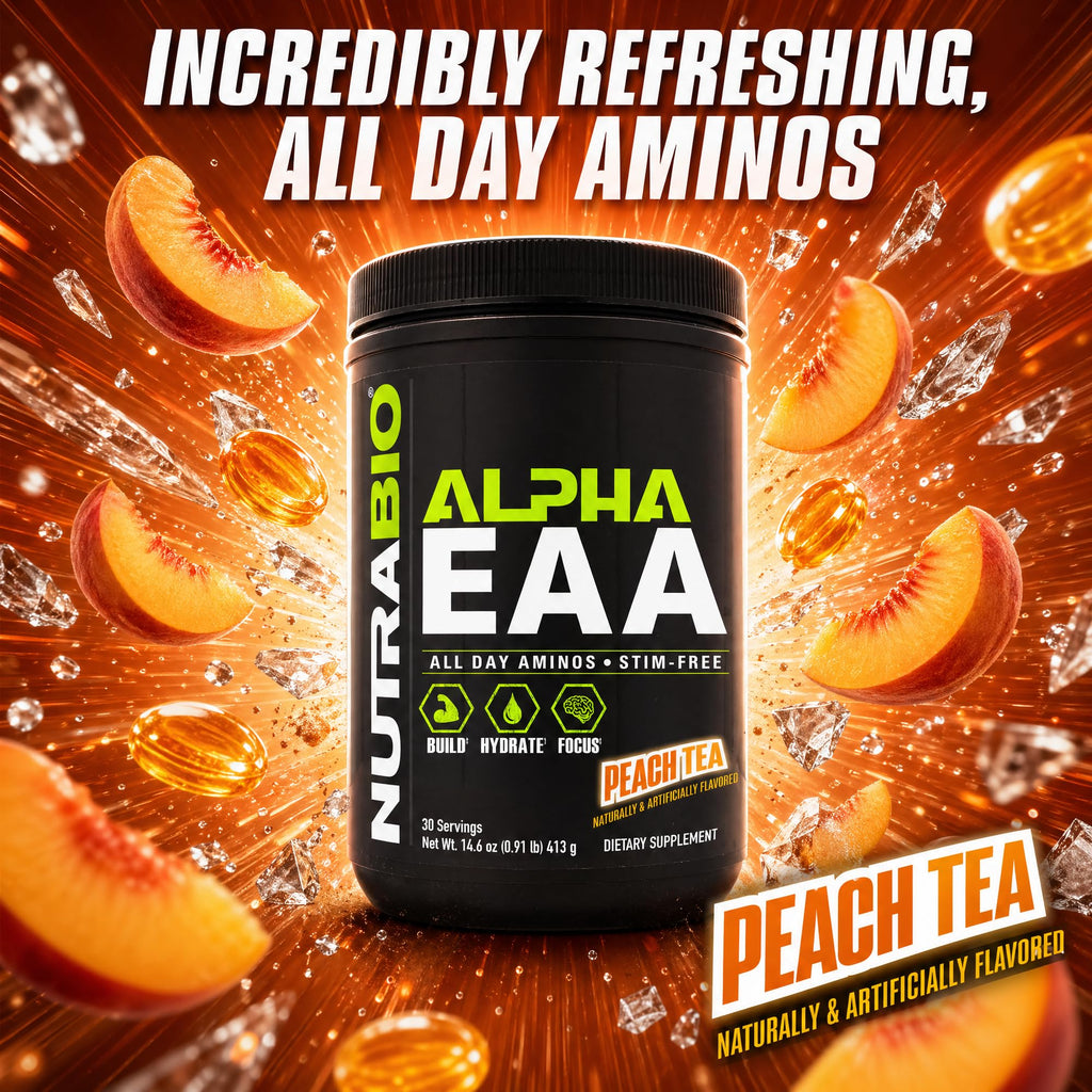 NutraBio Alpha EAA Essential Amino Acids Powder - 30 Servings - image 4