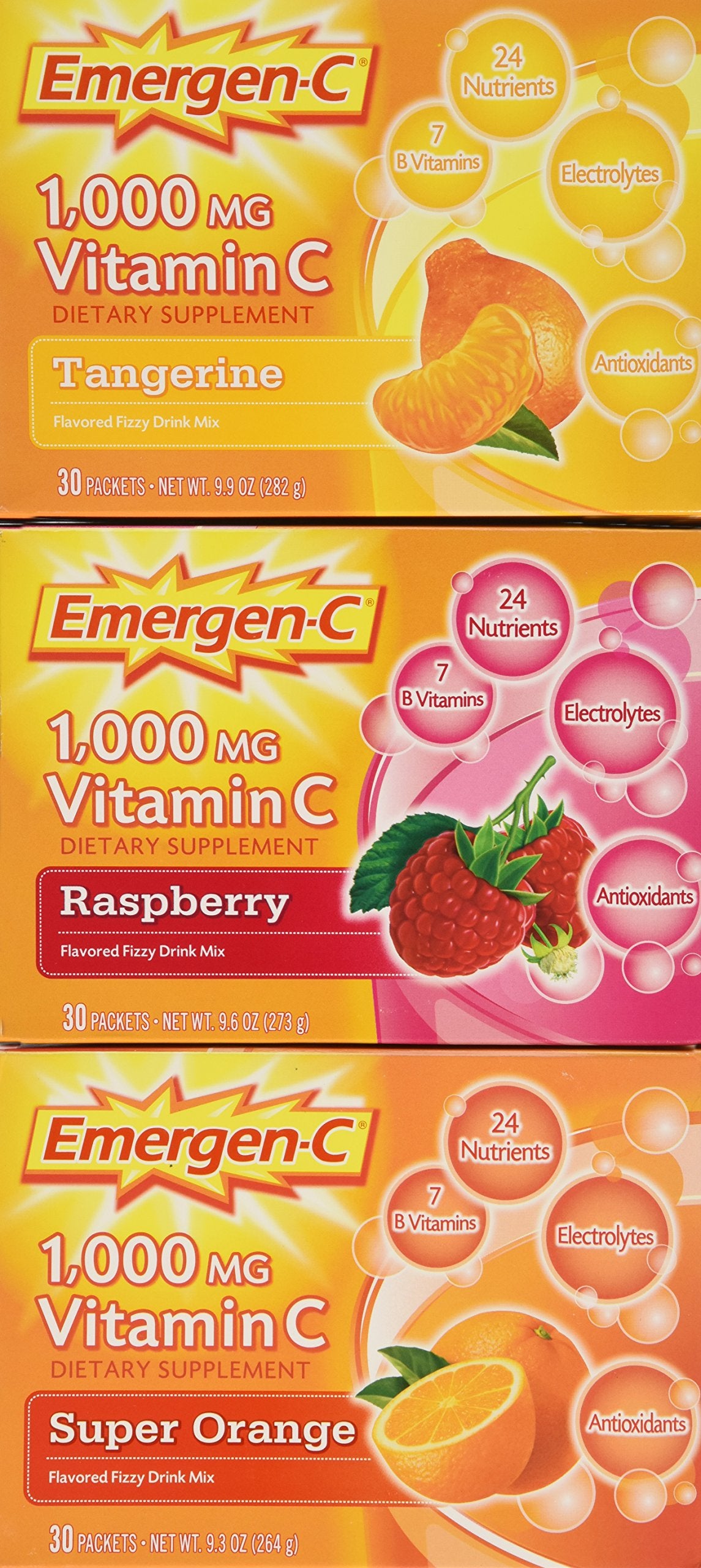 Emergen-C Vitamin C 1000mg Fizzy Drink Mix - 90 Packets