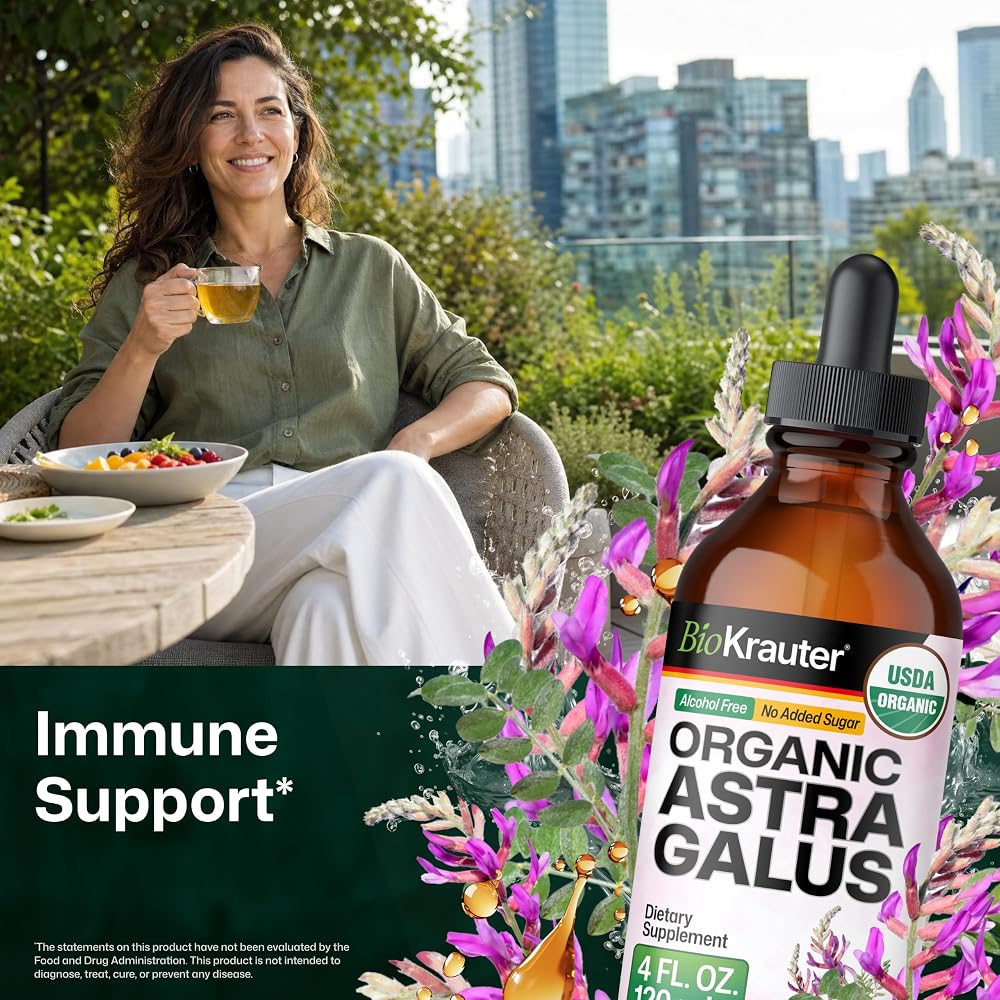 BIO KRAUTER Astragalus Immune Support Liquid Extract - 4 Fl Oz - image 2