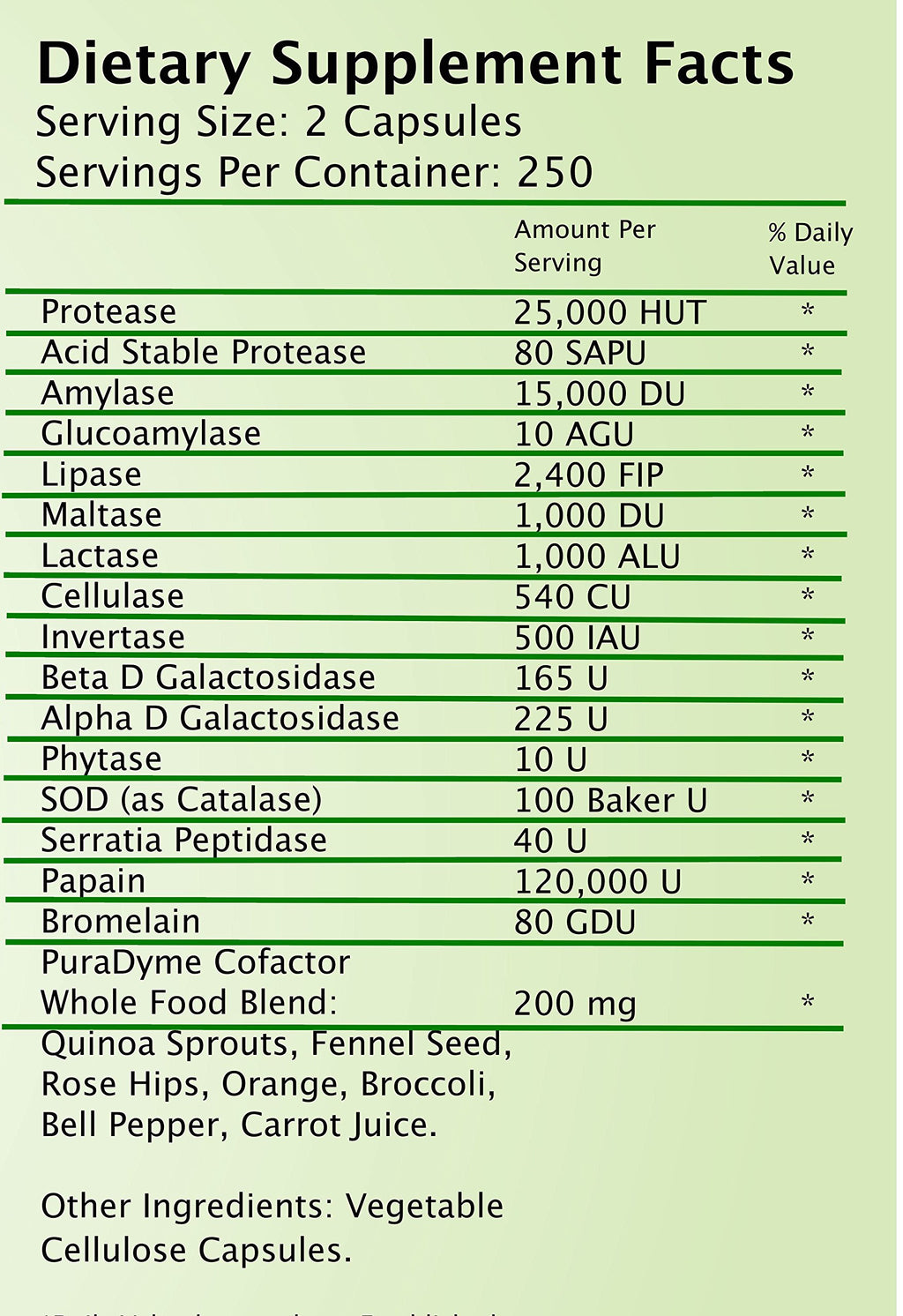 Kaxilu LiyfZyme Plant-Based Digestive Enzyme - 500 Capsules - image 2