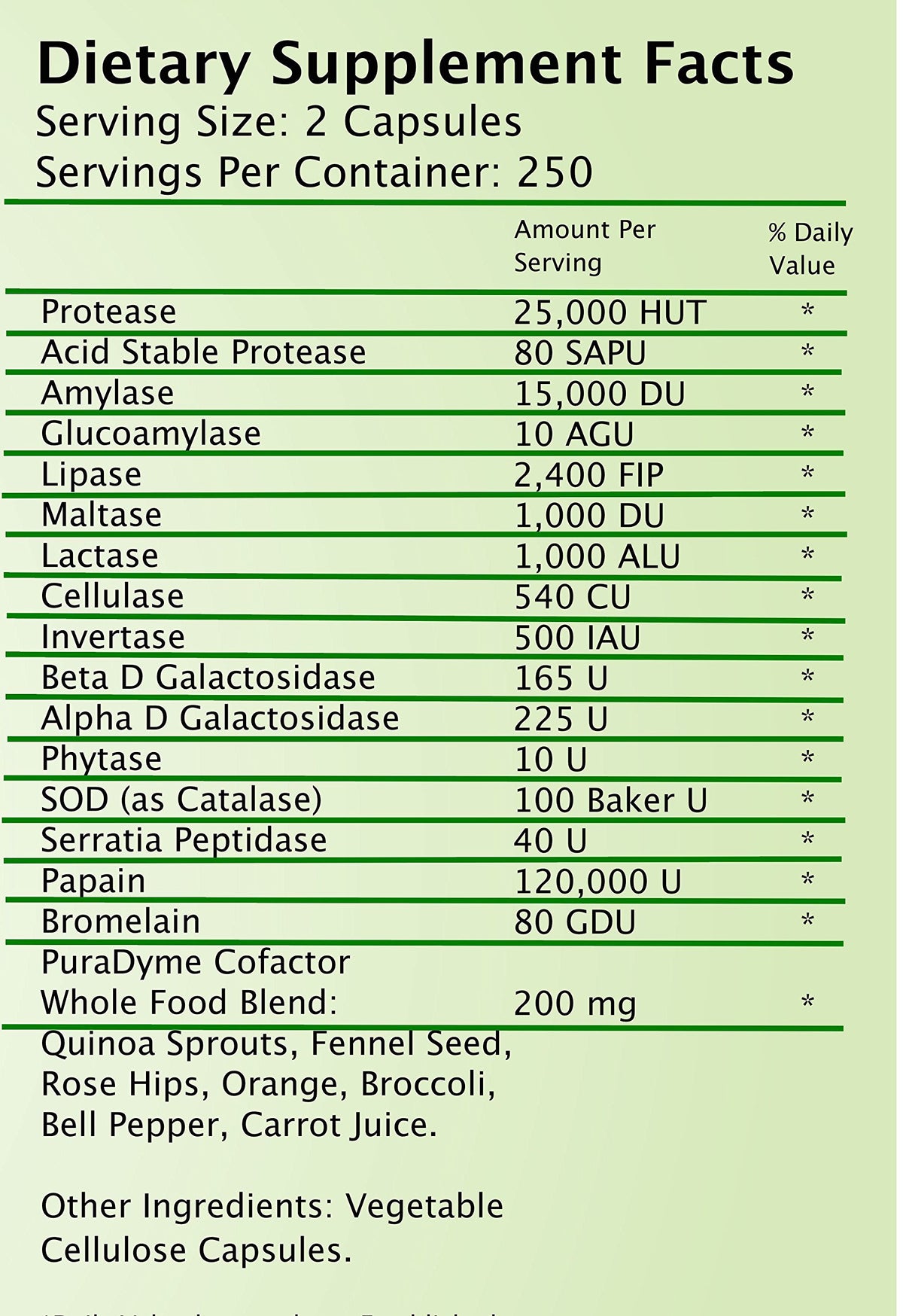 Kaxilu LiyfZyme Plant-Based Digestive Enzyme - 500 Capsules - image 2