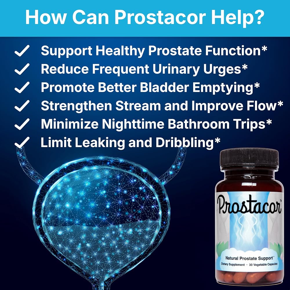 Prostacor Natural Prostate Support Supplement for Men - 30 Capsules - image 2