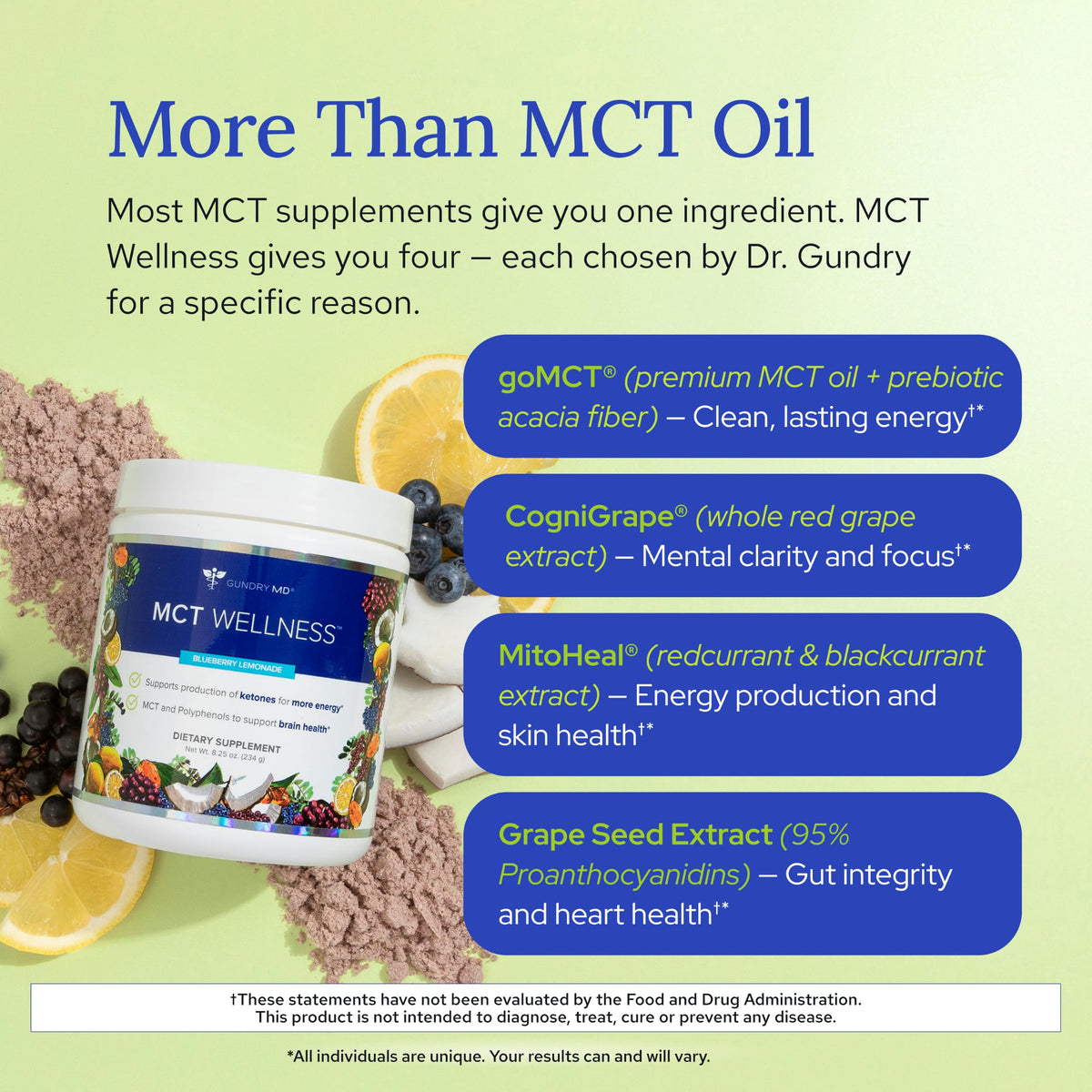 Gundry MD MCT Wellness Powder, Sugar Free