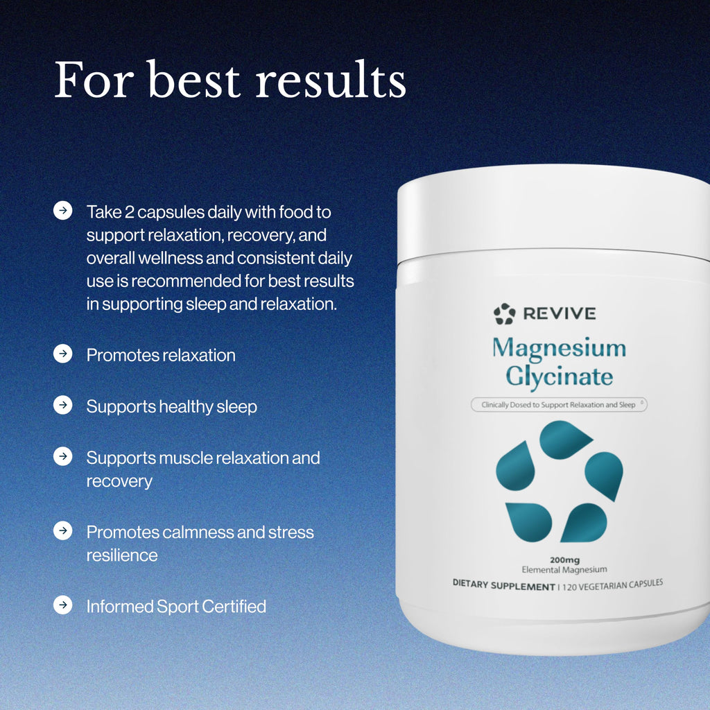 Revive MD Pure Magnesium Glycinate 200mg - 120 Vegetarian Capsules - image 6