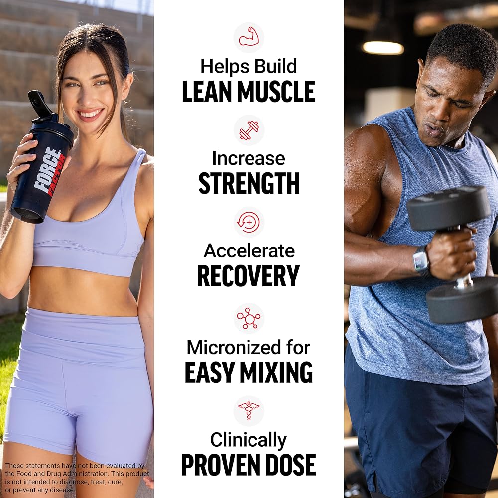 Force Factor Creatine Monohydrate Micronized Powder