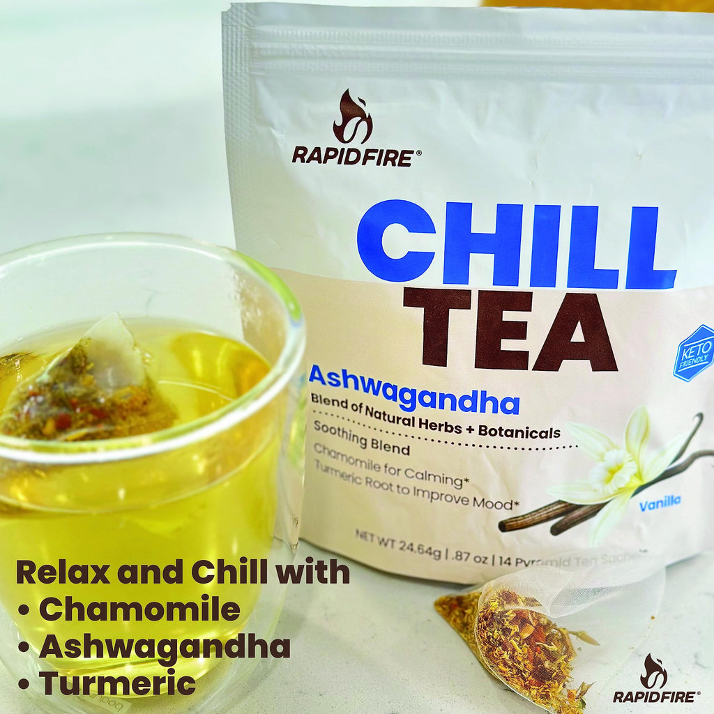 Rapid Fire Chill Tea Soothing Blend Stress Relief - 14 Tea Bags - image 4