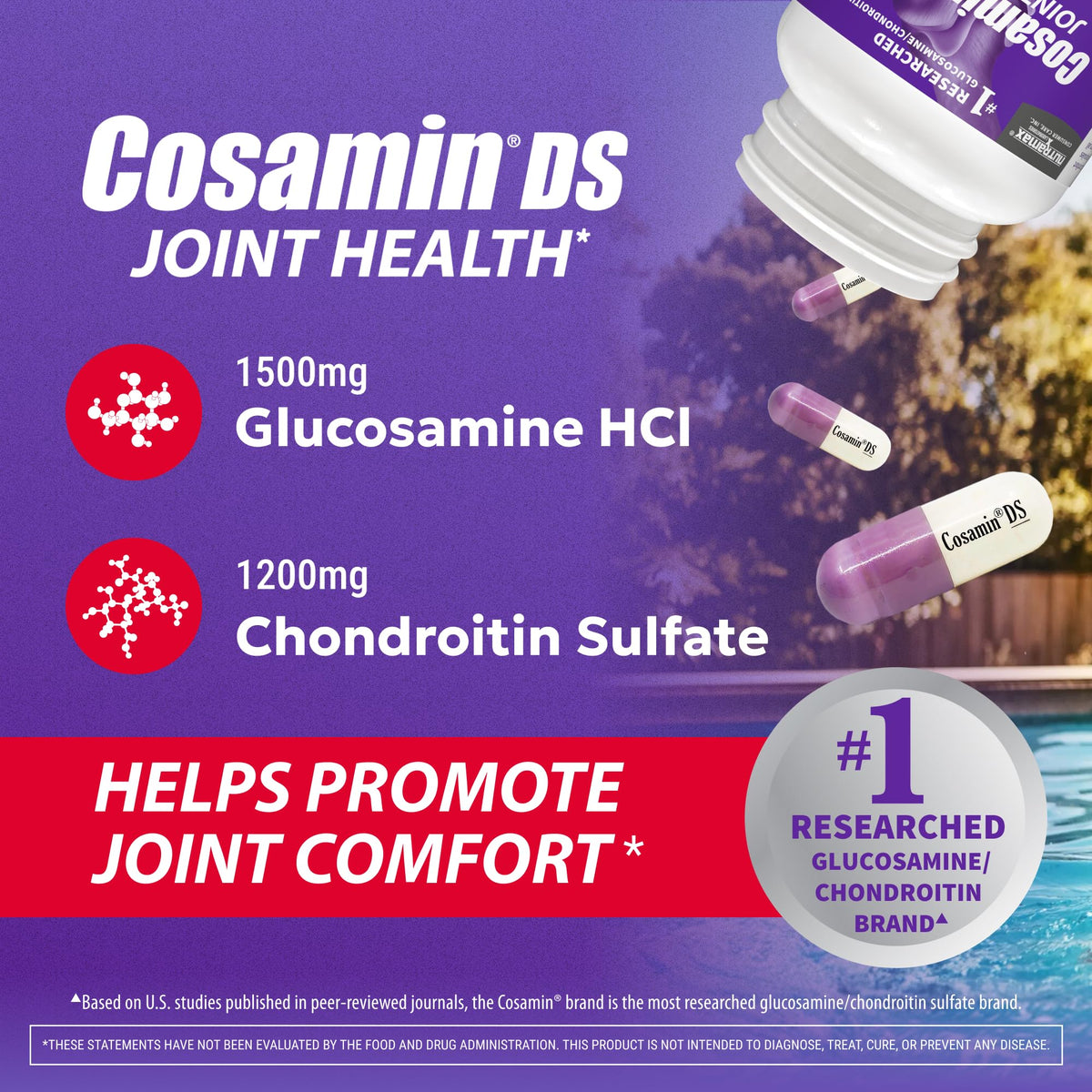 Nutramax Laboratories Cosamin DS for Joint Health Comfort & Mobility